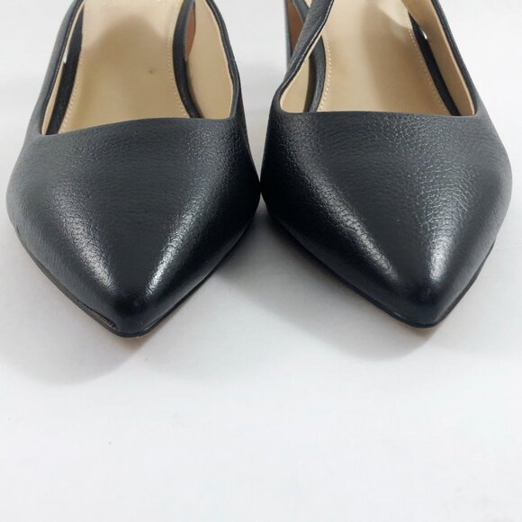 NWOB! Vince Camuto Hamden Slingback Black Leather Heels 11 - Picture 4 of 11